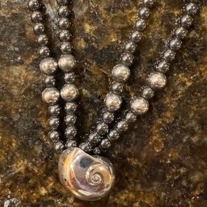 Mignon Faget Retired Garden Snail Sterling Silver Necklace